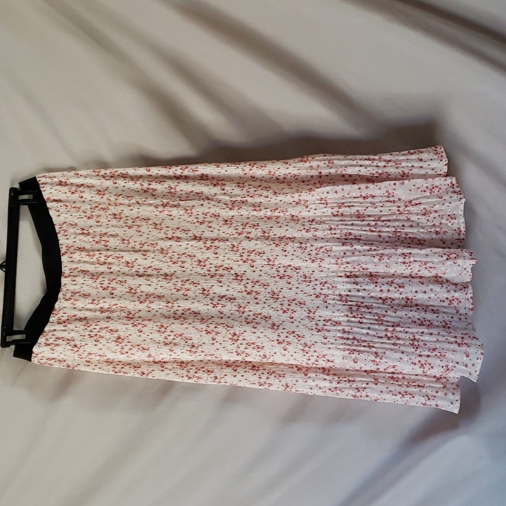 NEW Adrianna Papell Clip Dot Midi Skirt